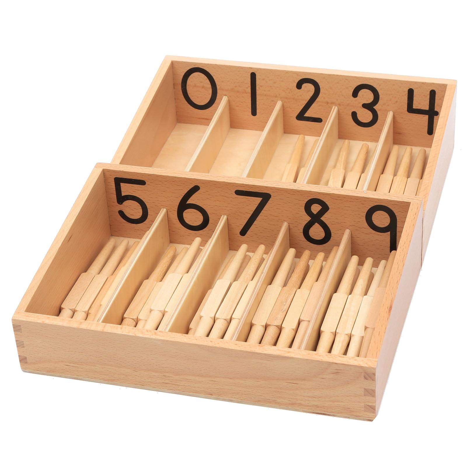 Adena Montessori Spindle Box with 45 Spindles