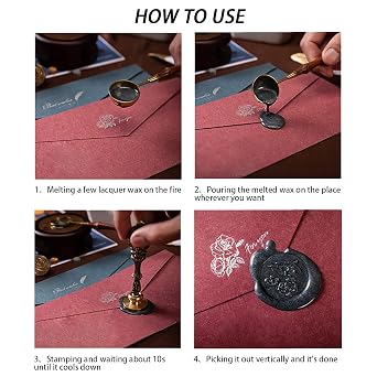 SUPERDANT Happy Birthday Wax Seal Stamp Head 0.98in Replacement Brass Head Vintage Sealing Stamp Wax for Letter Seal Birthday Party Gift Packing Greeting Cards Envelopes Sealing Stamps Heads