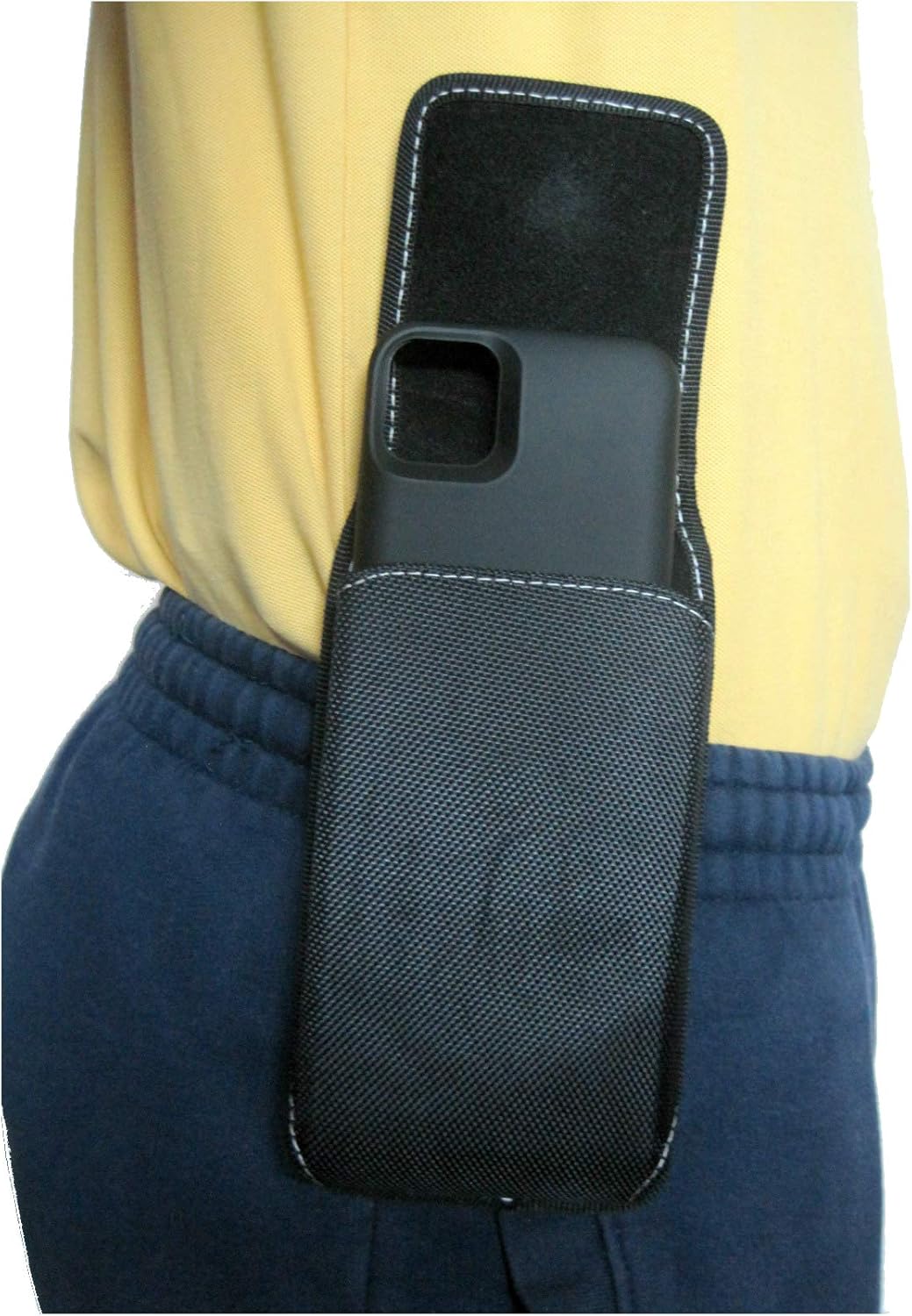Review Mgbca Nylon Zerolemon iPhone 11 Pro Max Phone Pouch, Rugged Phone Belt Holder, W/Fixed Holster Belt Clip, Magnetic Closure, for Compatible Zerolemon Battery Case On (Black- Vertical)