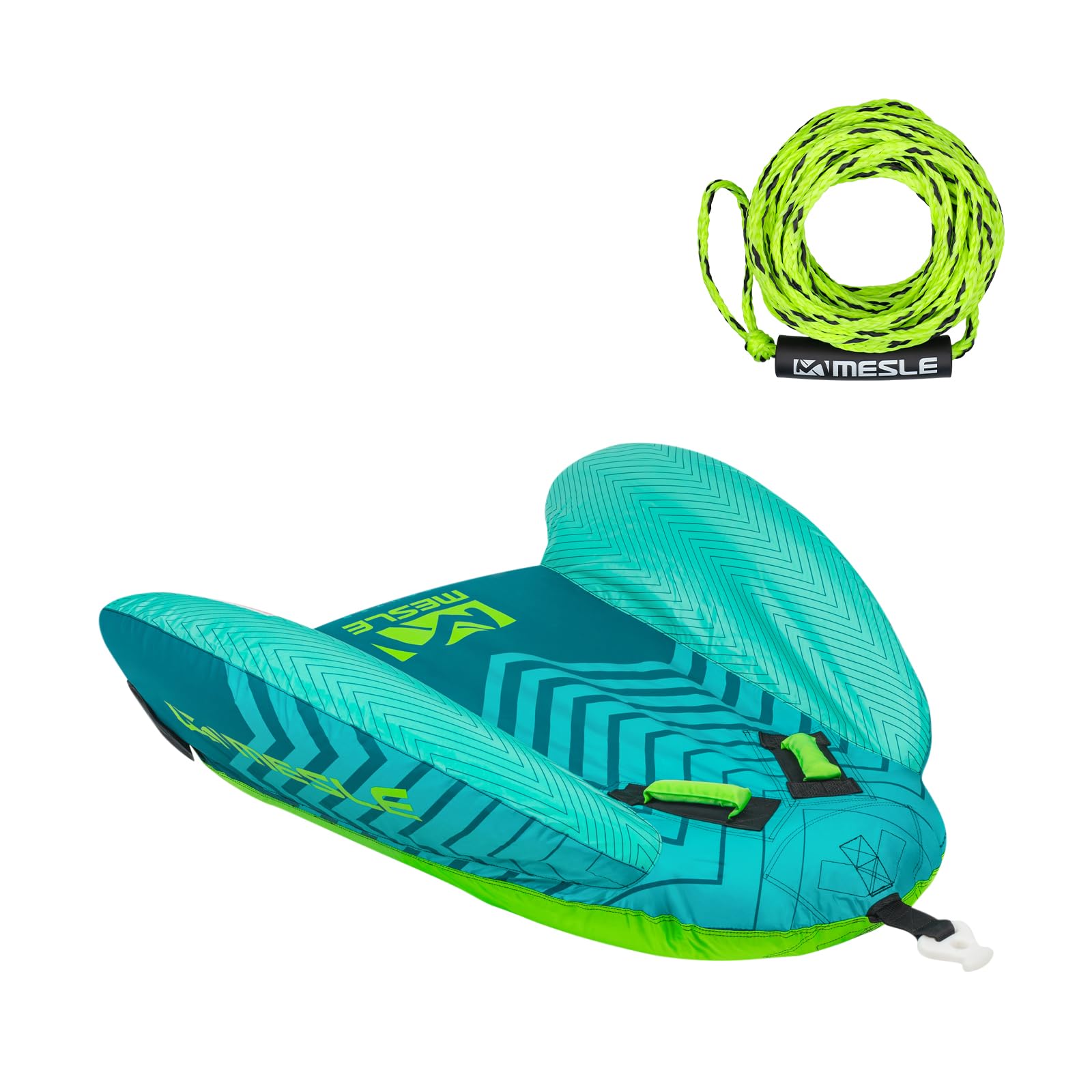 Mesle Pack Flotador De Arrastre con Cuerda Cruzer 1 Persona, Hinchable Arrastrable para Deportes Acuáticos