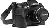 MegaGear Leather Camera Case with Strap, Compatible with Canon PowerShot SX280 HS with Zoom Lens Brown MG1052
