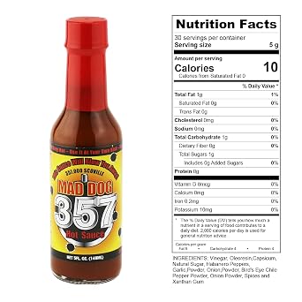 صلصة Mad Dog 357 الساخنة ، 5 أونصة