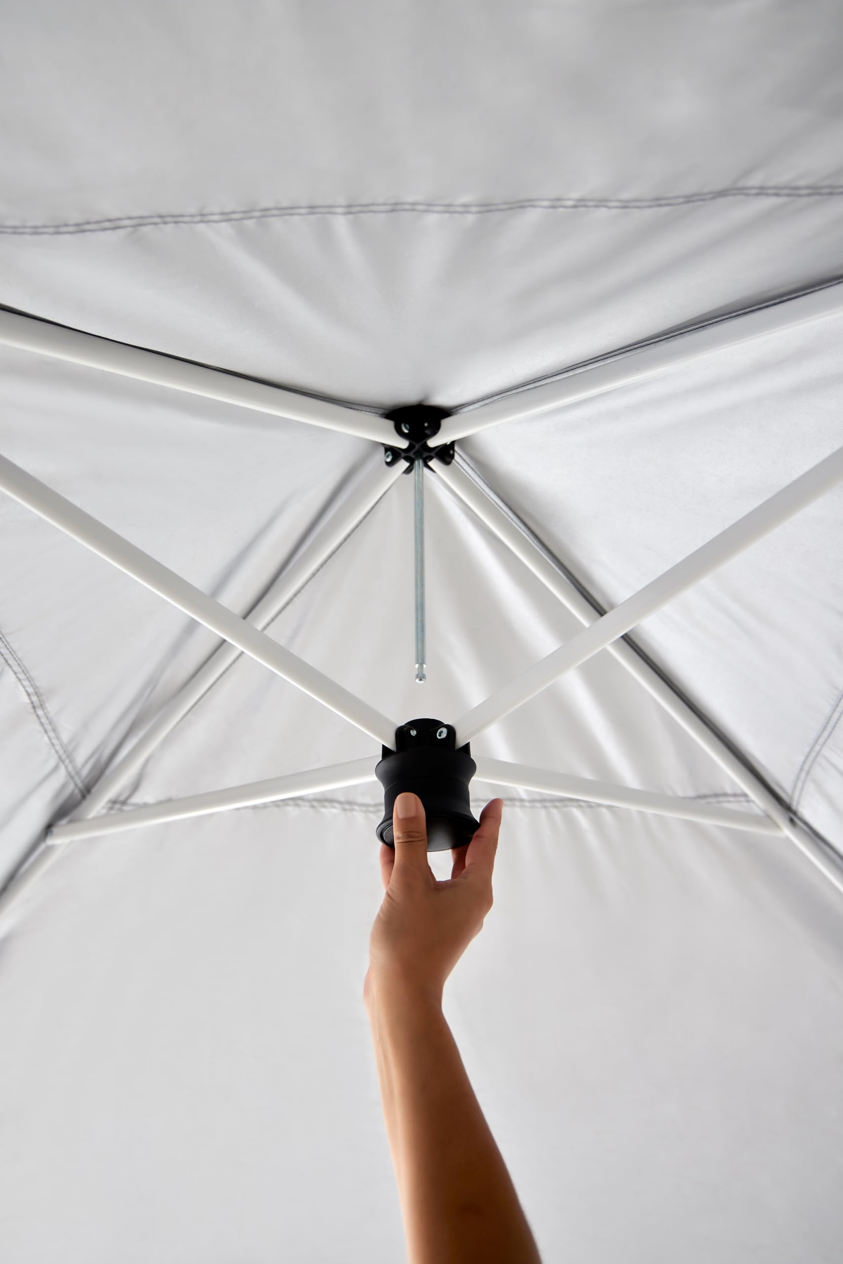 KG KITGARDEN - Carpa Plegable 3x3m con Diseño Pop Up, Incluye Piquetas y Bolsa de Transporte, Gris