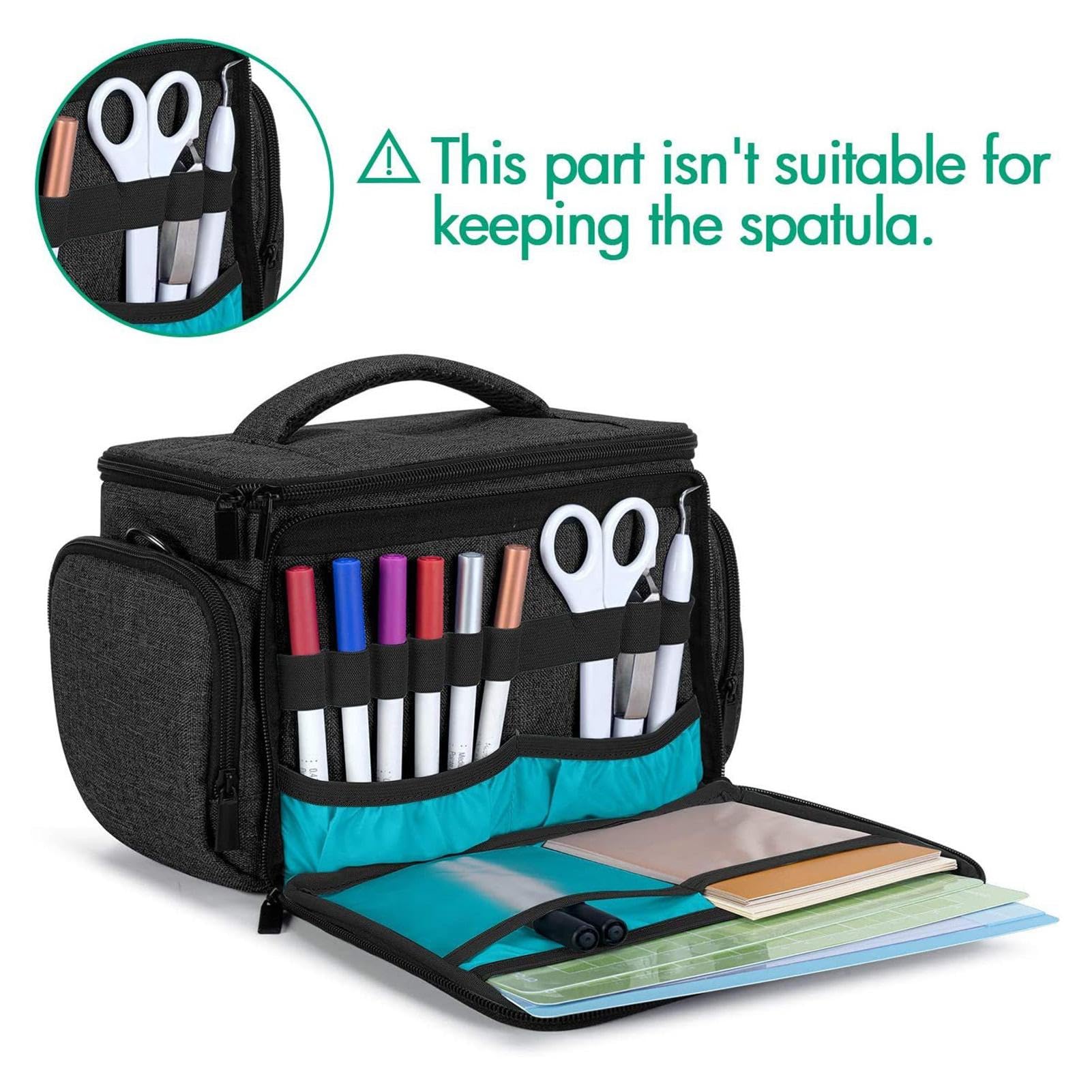 Generic Sac de transport pour Joy, étui de transport pour Joy et ensemble d'outils, sac fourre-tout avec sections de rangement pour fournitures, sac de rangement pour presse à chaud