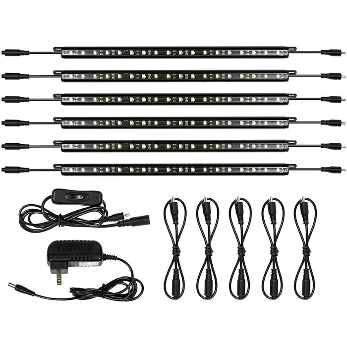 Buy MingDak Under LED Lighting Kit,(6) 12’’ Linkable Light Bars