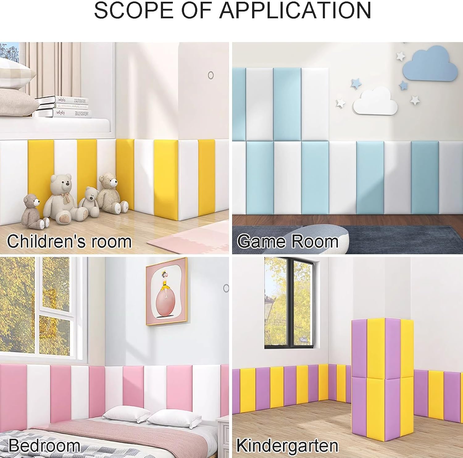 ＊即発可能＊ SXEVZOO 家 ヘッドボード 3D 衝突防止 PU 布張り 壁パネル 用 ツイン サイズ ベッド 寮 寝室 セルフ粘着 壁 防音