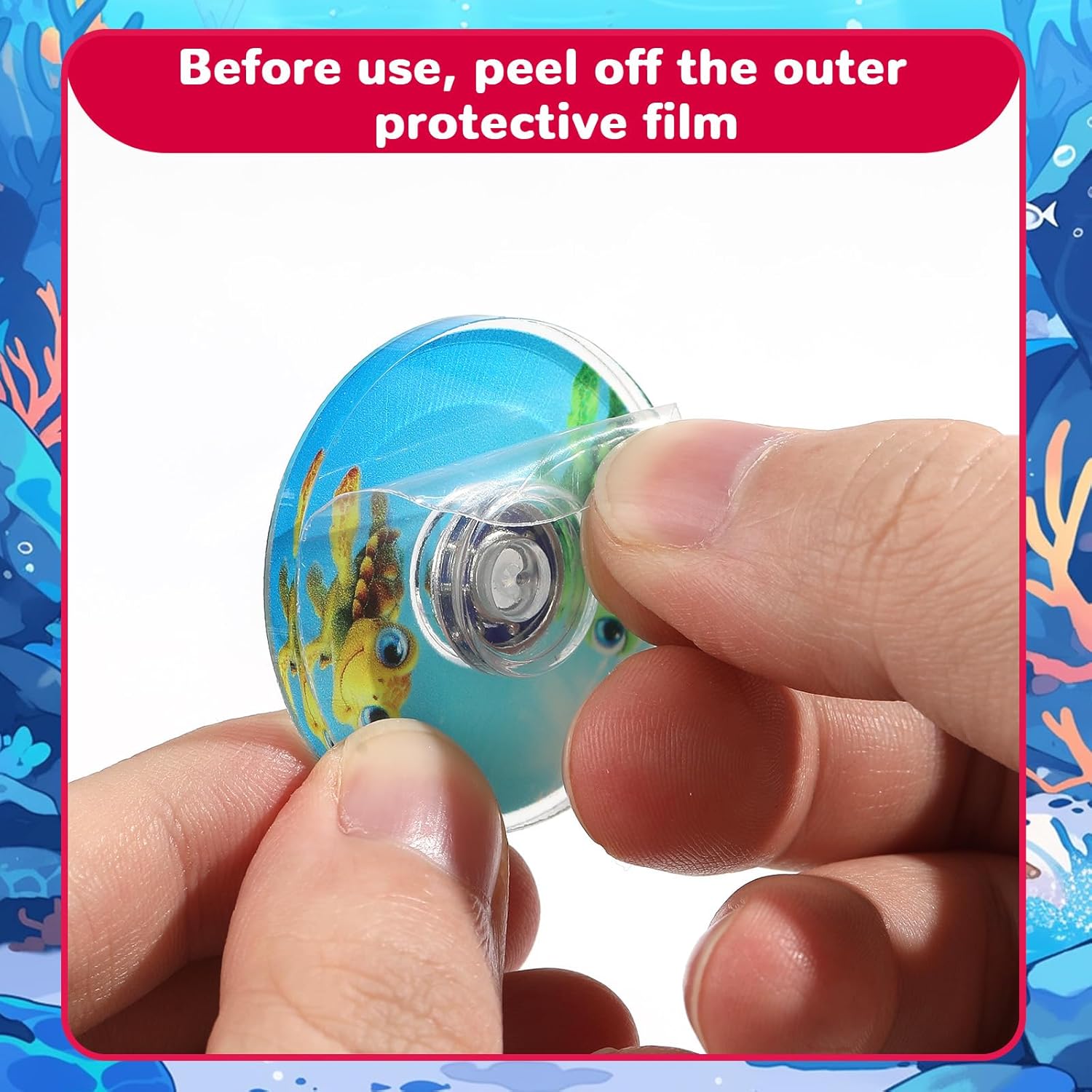 52Pcs Ocean Fidget Spinning, Under The Sea Party Favors for Kids, Bulk Sea Animal Birthday Party Supplies, Beach Themed Goodie Bag Stuffers, Sensory Classroom Rewards Treasure Box Prizes