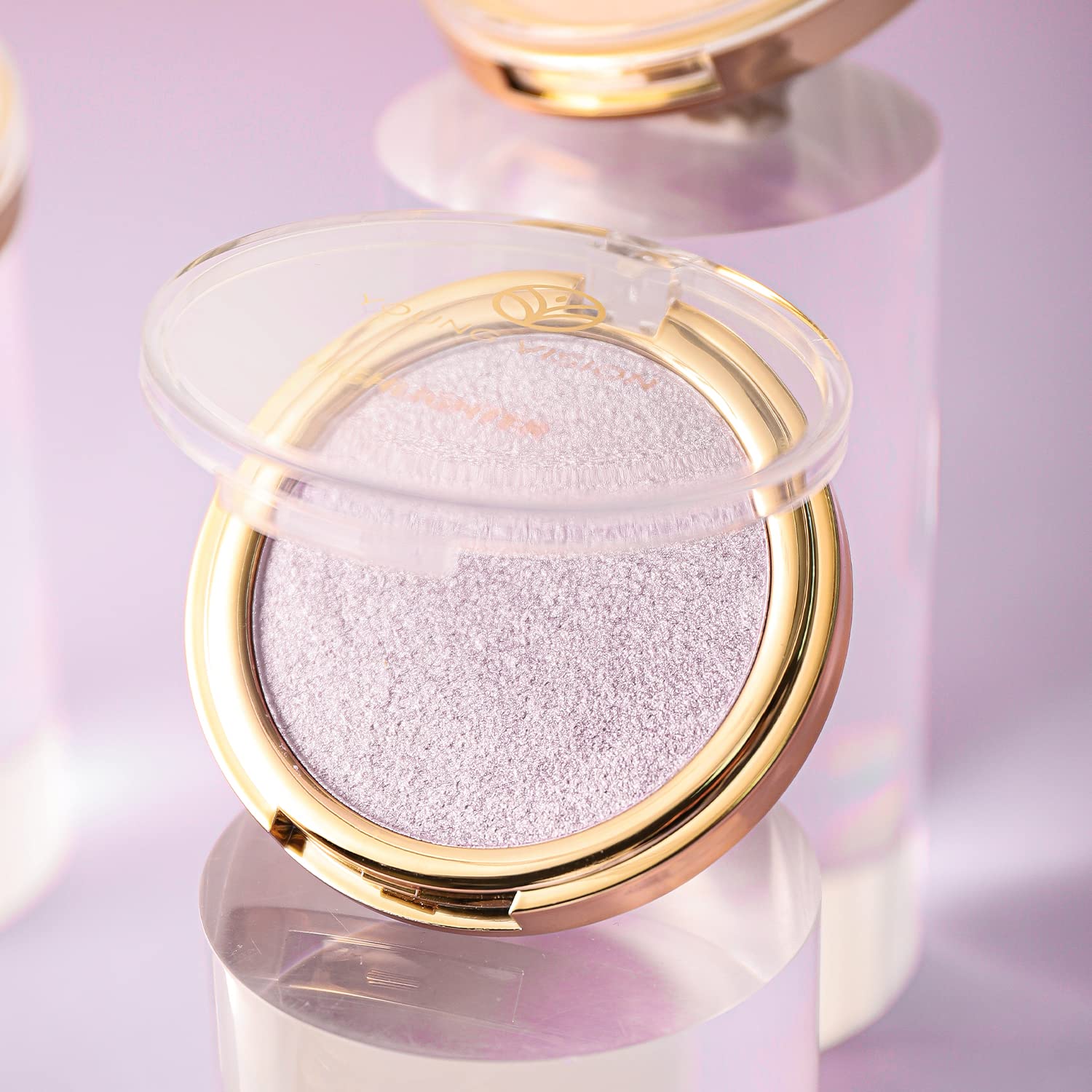 YOUNG VISION Baked Highlighter Powder Palette, Sheer Pearl Shimmer Shades for Face Highlighter Makeup, Highly Pigmented Iluminadores de Maquillaje, 0.19 Oz(Pack of 1) : Beauty & Personal Care