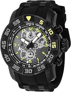 Amazon.com: Invicta Racing Men 48mm Stainless Steel Black Black dial ...