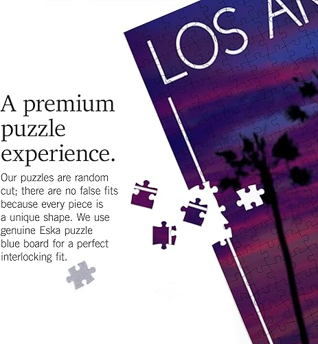 Miniatura 4 de Lantern Press Rompecabezas de 1000 piezas, Los Ángeles, California, Skyline After Sunset