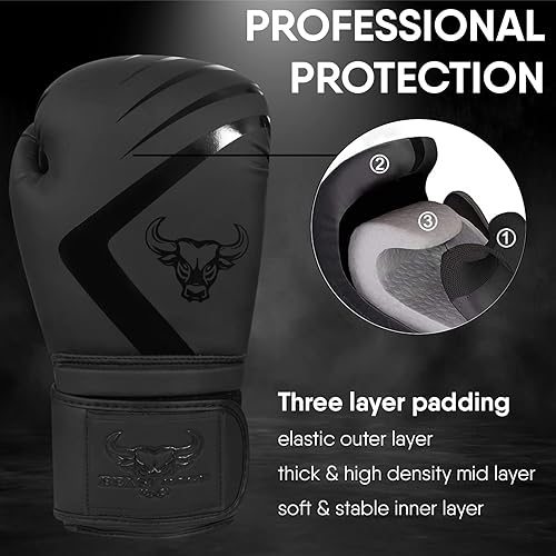 Miniatura 4 de BEAST RAGE Guantes de boxeo Muay Thai Kickboxing MMA Bolsa de Lucha Entrenamiento Golpe Entrenamiento Hombres Mujeres Sparring Fitness Mitones