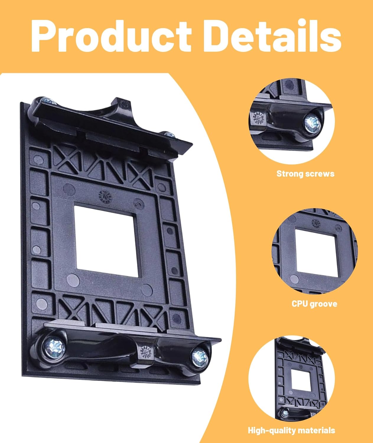 Diwali Offer Buy Now 2Pcs Amd Am4 Backplate, Am4 Motherboard, Cpu Cooler Bracket