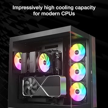 be quiet! Pure Rock Pro 3 LX Air Cooler, 6 High-Performance 6mm Heatpipes