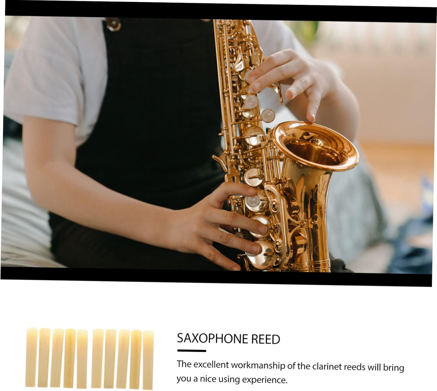 Abaodam 50pcs Professional Clarinet Reed Case Synthetic Clarinet Cork Saxophone Accessories