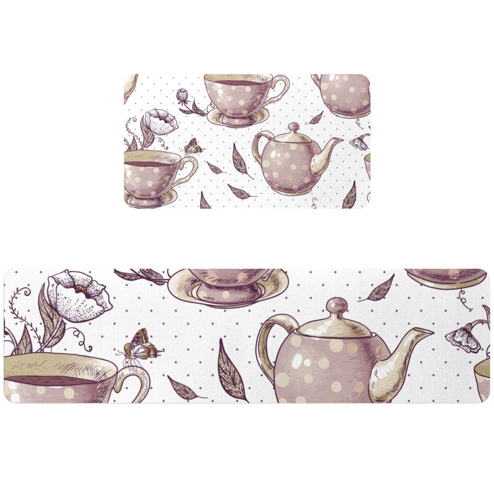 Alfombrillas de cocina súper absorbentes y lavables con base de goma segura