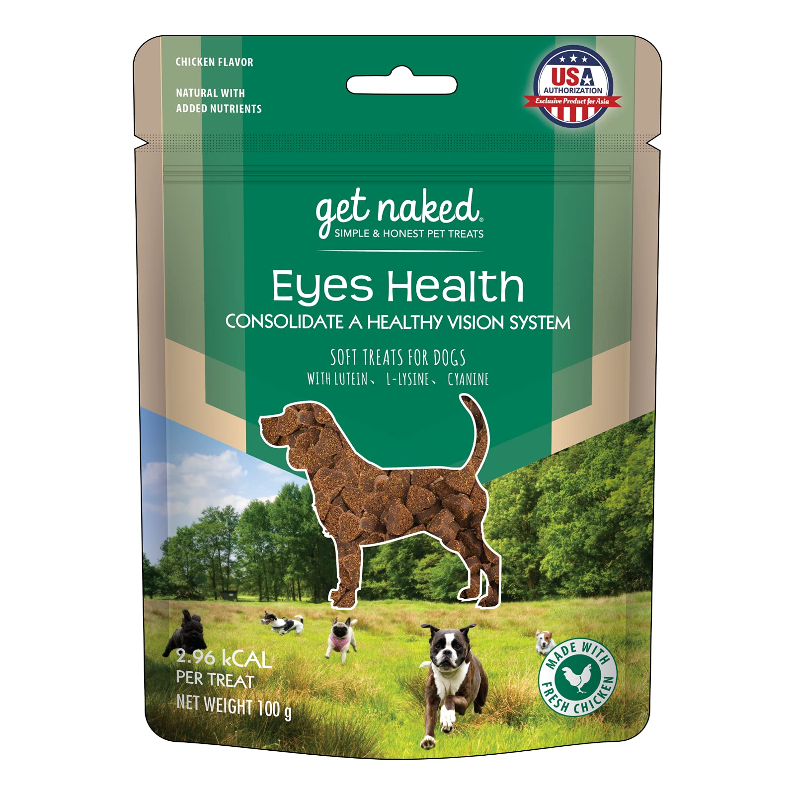 Get Naked Eyes Health Soft Dog Treat, Support Healthy Dog Vision, 100g (B09F3C54QF) Amazon Price History, Amazon Price Tracker