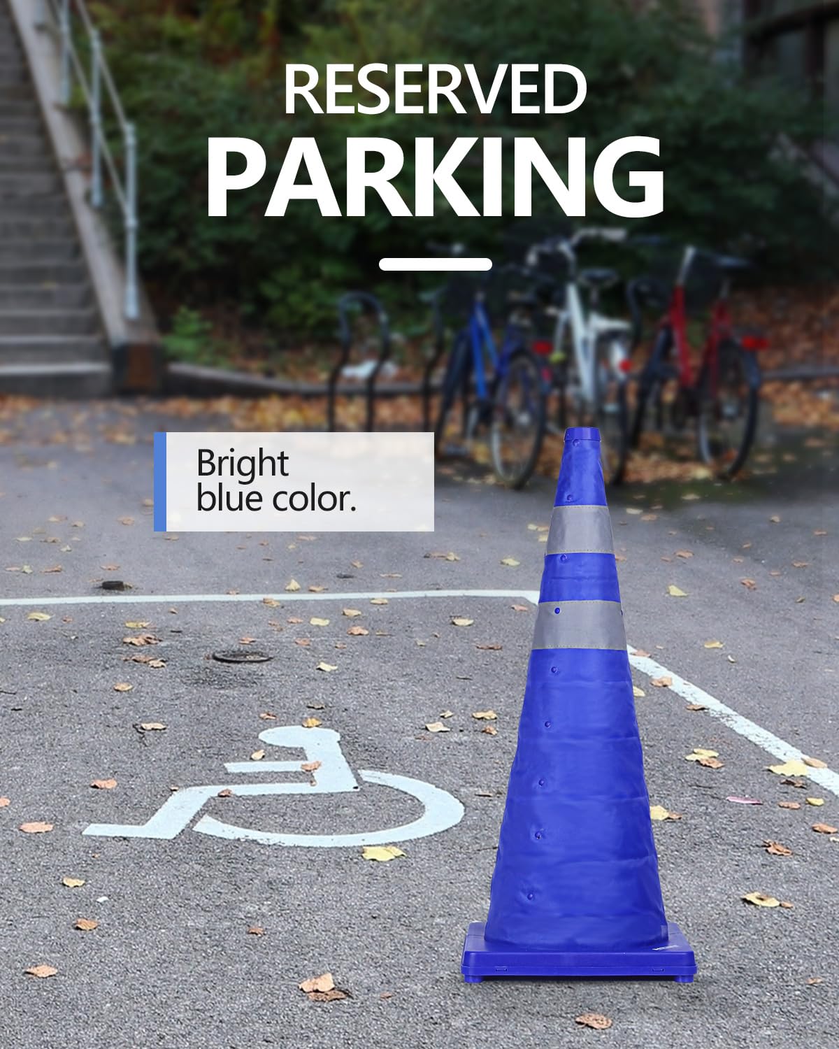 Snapklik.com : BATTIFE 4 Pack 28 Inch Collapsible Traffic Safety Cones ...