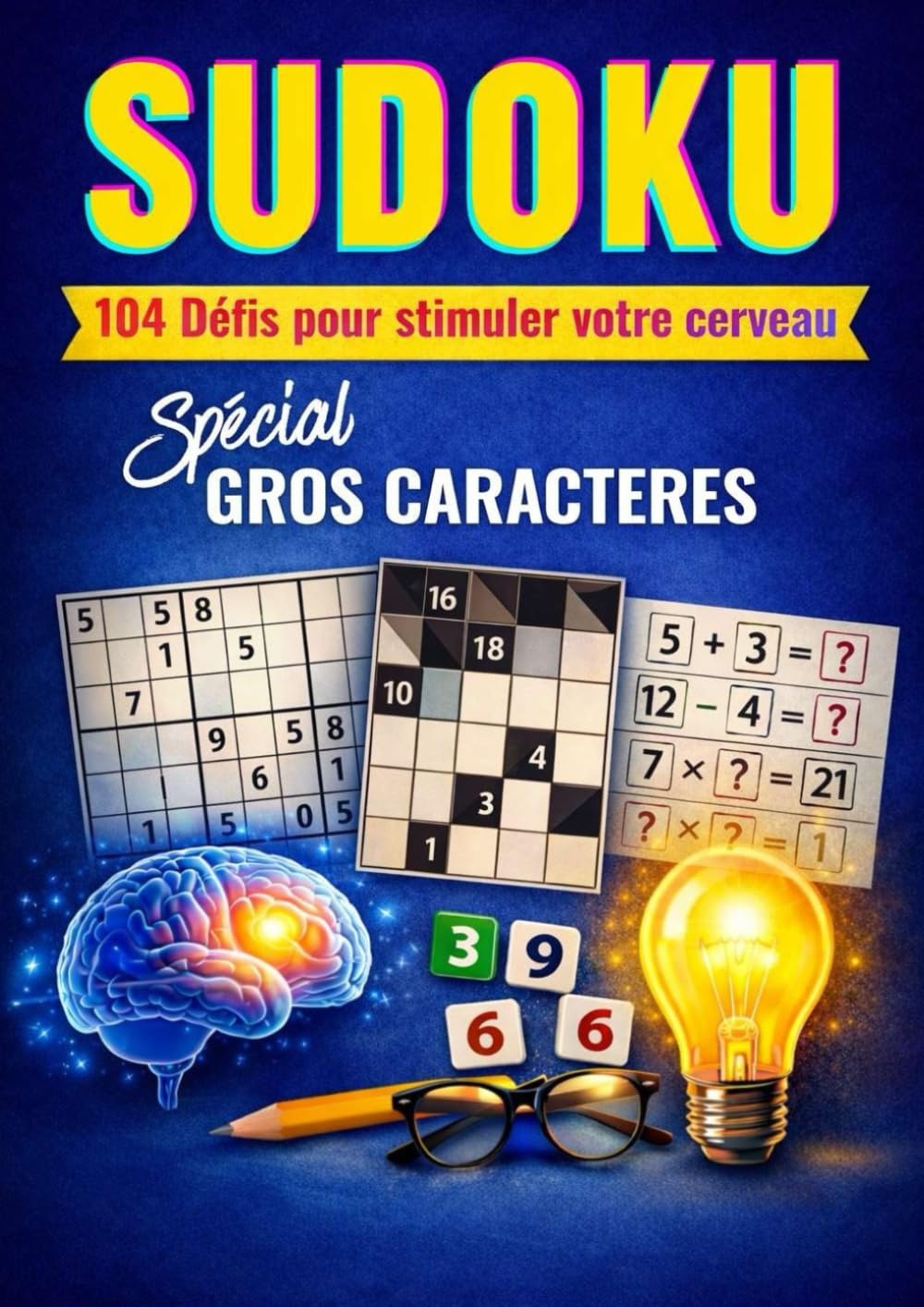 SUDOKU GROS CARACTERES - Niveau intermédiaire et expert: 104 grilles avec solutions - Niveau intermédiaire et expert