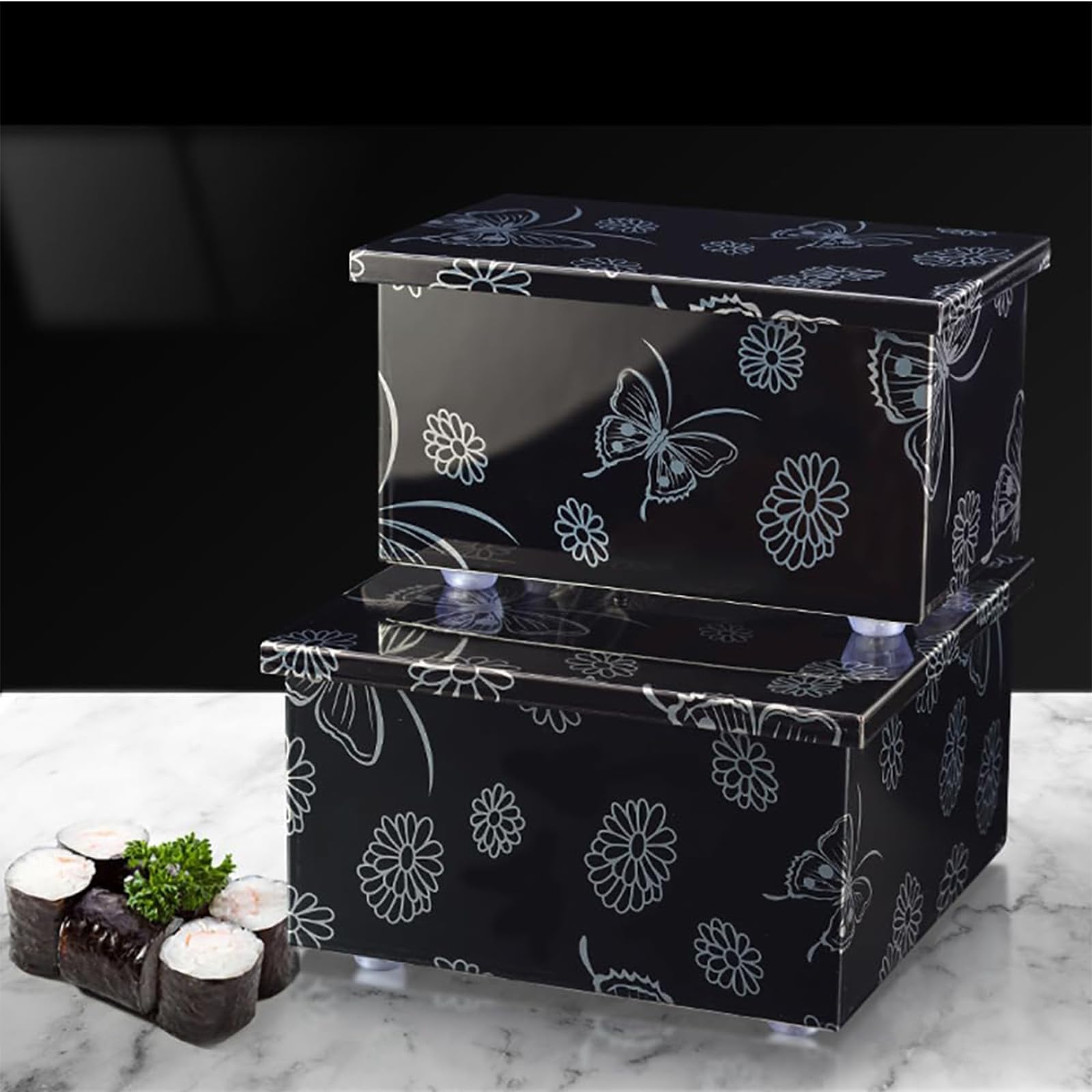 A,Máquina Secadora De Algas De Acero Inoxidable, Caja De Secado De Algas, Caja De Patrón Exquisito con Función De Secado, Algas Horneadas para Crear Un Sabor Crujiente