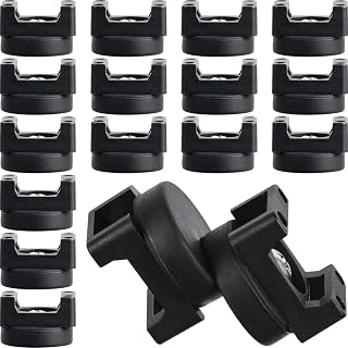 15 Pieces Magnetic Cable Zip Tie Base Black Wire Cable Holder Multipurpose Cable Ties Mount Wire Clips Management Base Electrical Cable Ties Supplies for Cable Wire Organization