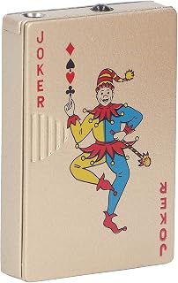 Poker Lighter Banknote Checking Windproof Zinc Alloy Zinc Alloy Metal Zinc Alloy Material for Banquet Cabinets (Gold King)