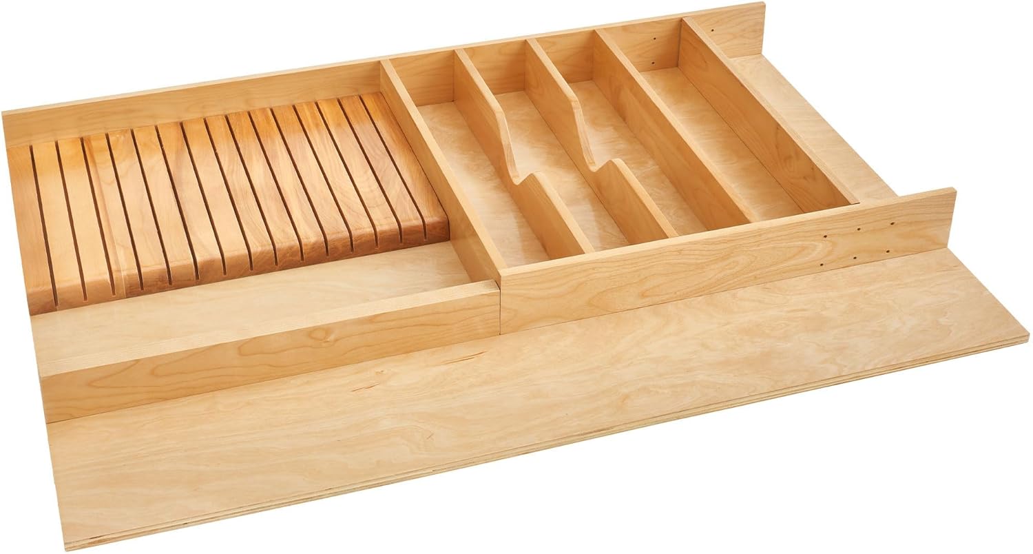 Rev-A-Shelf Trim-to-Fit Wooden Kitchen Drawer Divider