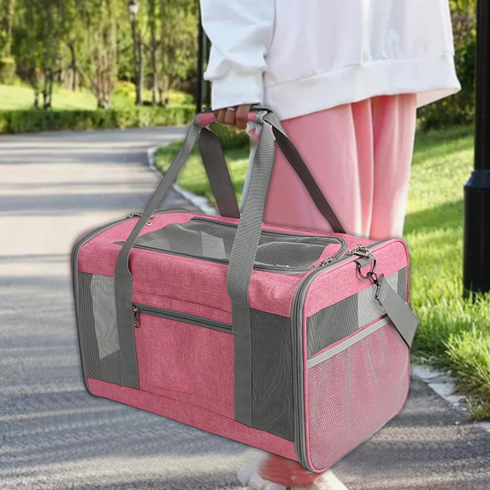 Transporter Podróżny Dla Składana Torba Dla | Plecak Dla Kota Z Wentylacją Na Zakupy Dom Kemping Plażę Wędrówki Pikniki Park I Samochód
