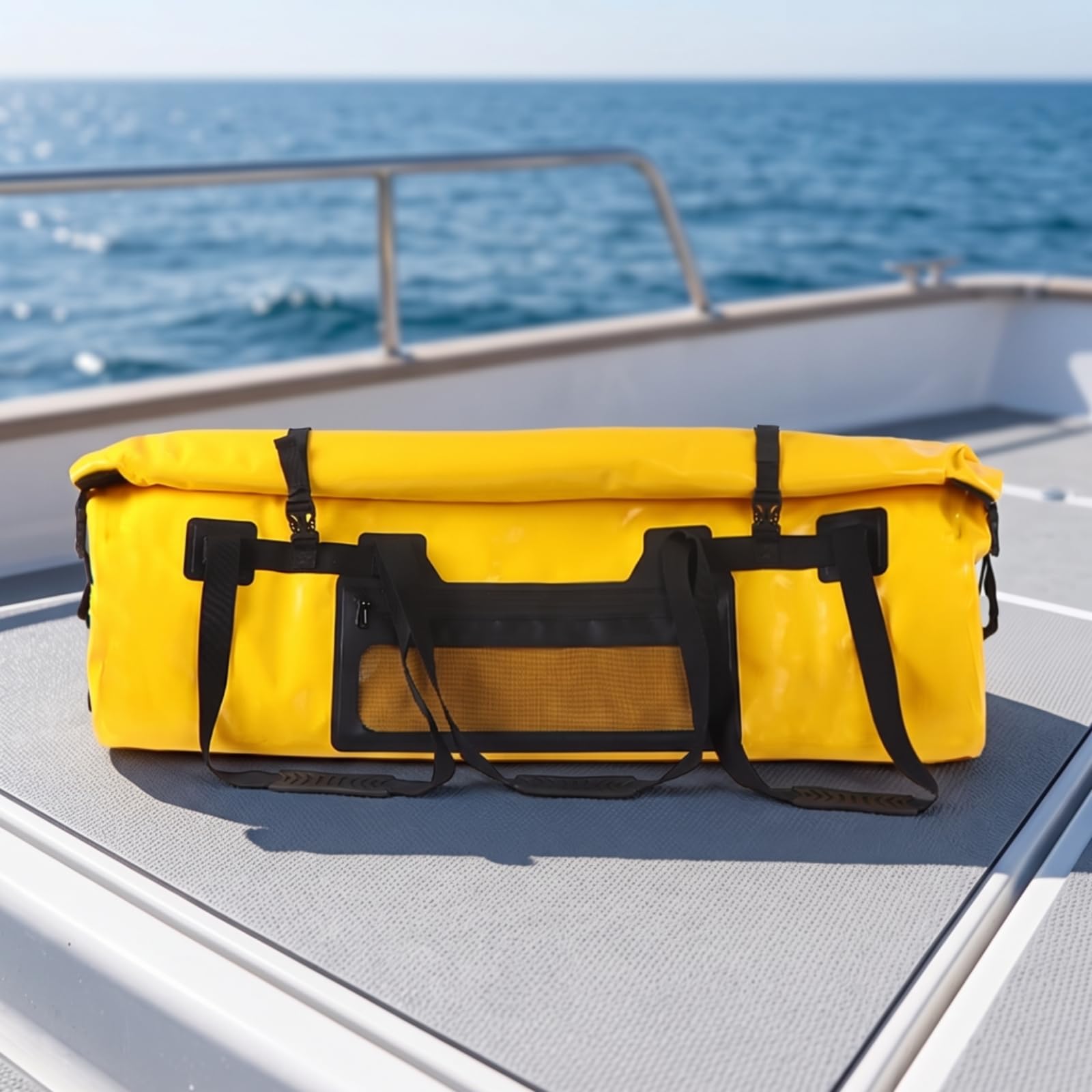 Isoliert Fischkühltasche mit Netztasche