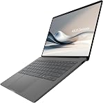 Ordinateur portable ASUS Zenbook A14; PC Copilot+, ordinateur portable ultrafin, 14” WUXGA OLED, processeur Snapdragon X, 32 Go de mémoire, 1 To SSD, Wi-Fi 6E, gris Islande, UX3407QA-DS51-CA