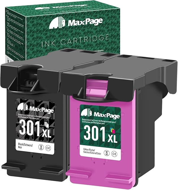 301 Ink Cartridge Combo Pack Remanufactured for HP 301 XL Ink Cartridges Black and Colour, 301XL Printer Ink for Deskjet 2540 3050 3055a 1510 Envy 4500 4502 4507 5530 5532 OfficeJet 2620 2622 4630