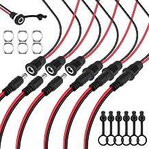 6 Sets 5.5 x 2.5mm DC Power Jack Socket Threaded Female Panel Mount