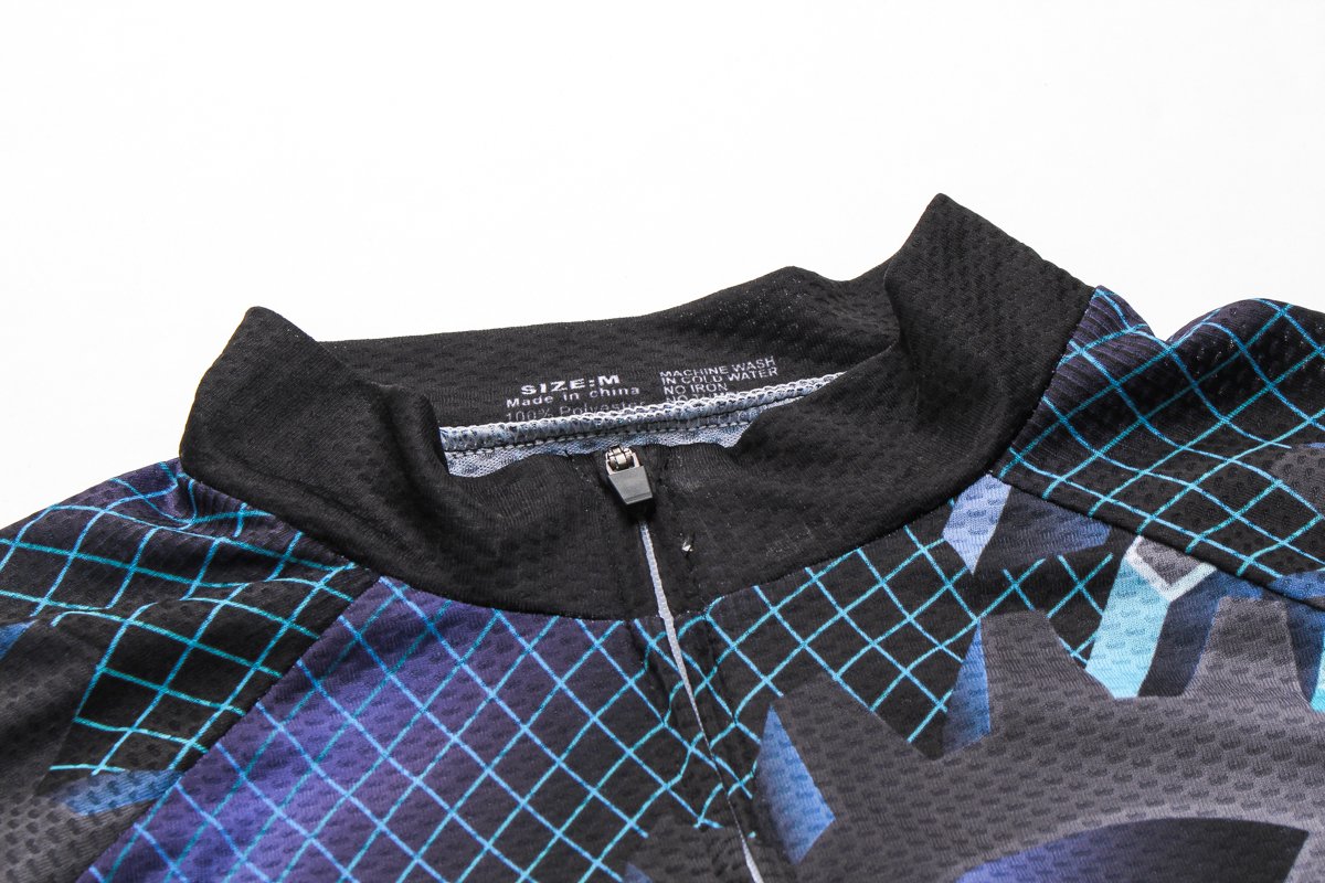 Camisetas de ciclismo para hombre, manga larga, bolsillo completo con cremallera, EE. UU