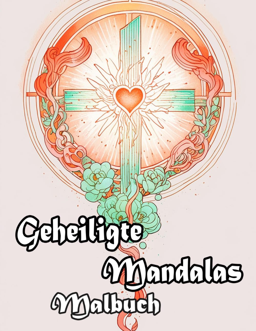 Geheiligte Mandalas Malbuch: Färbung Seiten Mit Christlichen Dekorativen Muster Sakralen Zen-Kunst Heilige Geometrischen Motiv Bibel Jesus Maria Engel ... Stressabbau | Für Kinder Erwachsene