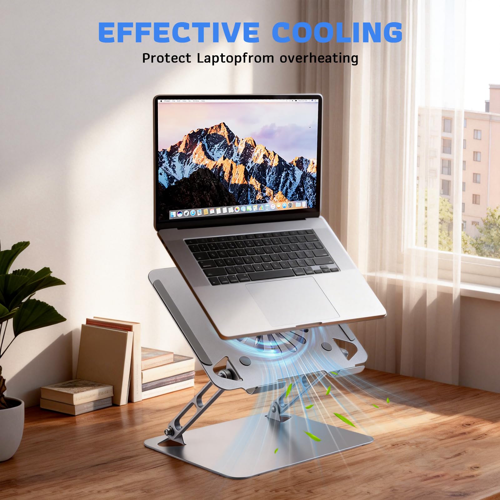 Tapis de refroidissement pour ordinateur portable de gaming avec commande tactile en continu, pour un refroidissement rapide Ordinateur portable de 13 à 16 pouces, pivotant à 360 °, charge maximale de