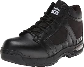 Original S.W.A.T. Metro 5" Side Zip Safety Toe - Shoes for Men - Full Leather Upper - Padded Tongue