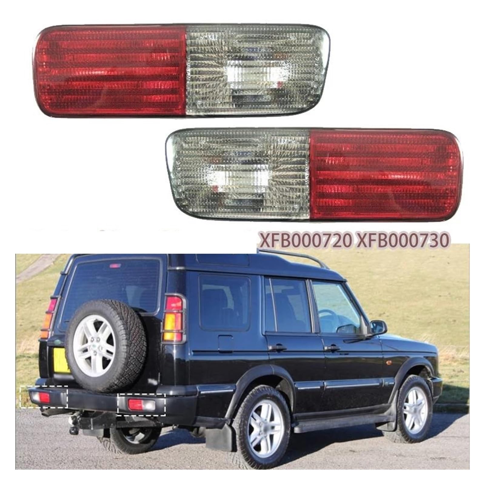 Fanali Posteriori Per Land Per Rover Per Discovery 2 Indicatore Direzione Lampada Freno Paraurti Posteriore Riflettore Freno Fendinebbia E Lampada Retromarcia XFB000720 Luci Posteriori ( Size : Only 1