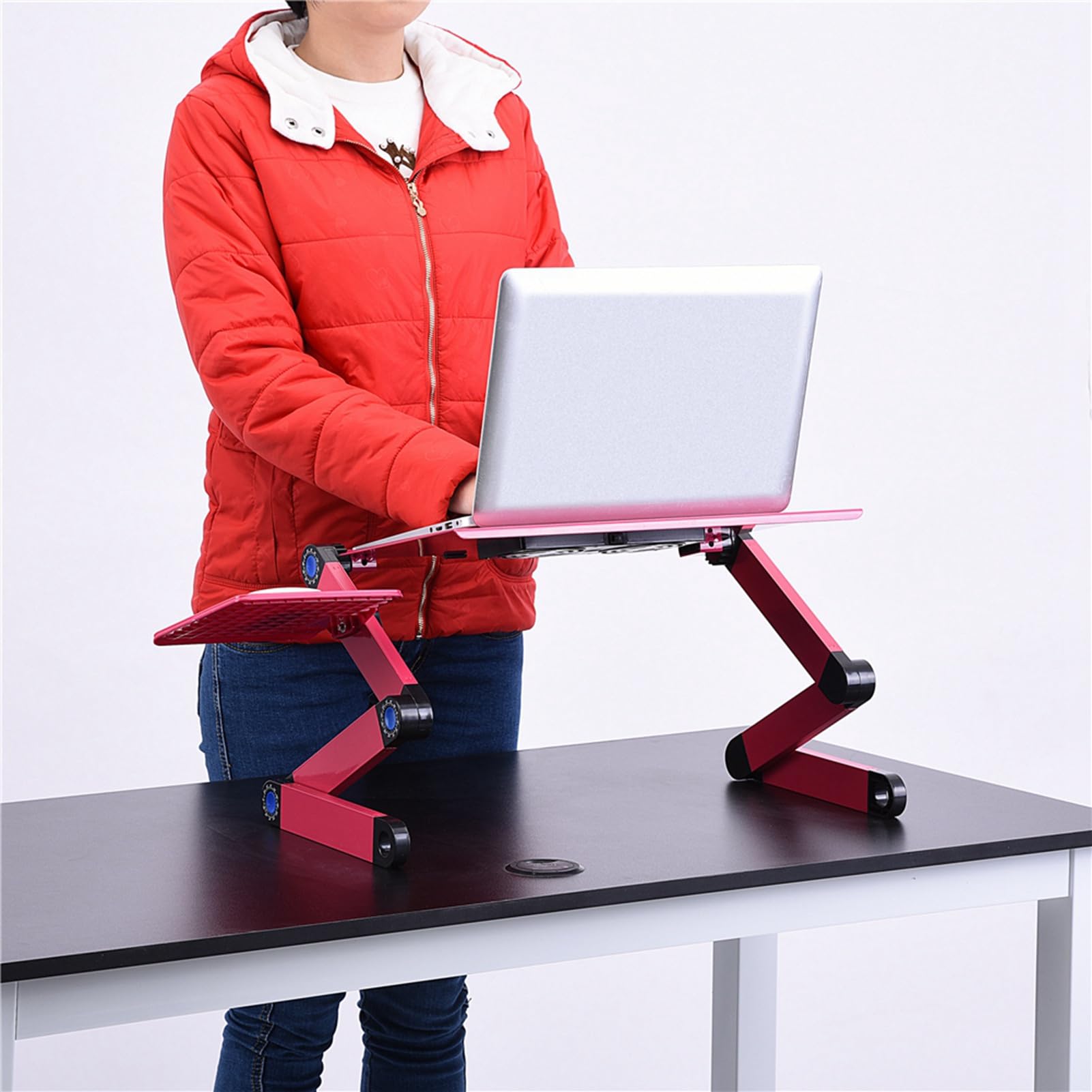 Haofy Składany stół do Laptopa 15 Kg Obciążenia 360 Obrotowy Podwójny