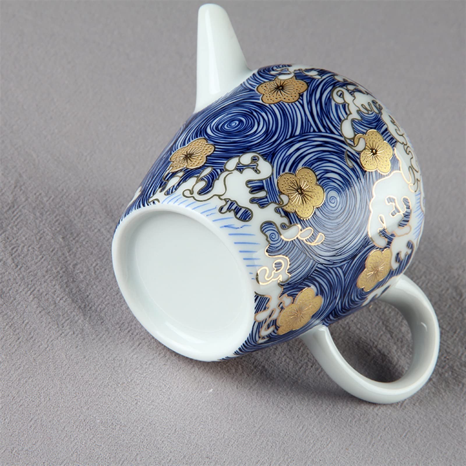 Filtro de té 22 0 ml Juego de té de tetera de porcelana pequeña creador de té doméstico de té de tetera azul y blanca juego de té exquisito Para uso doméstico