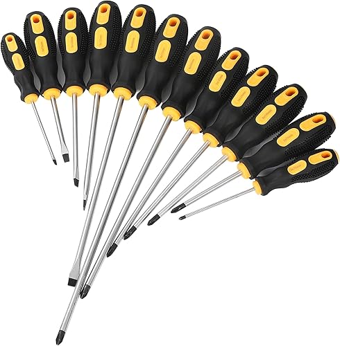 Miniatura 6 de AtNeDcVh PH2 - Destornillador Phillips de 0.24 x 9.84 pulgadas, 2 destornilladores de agarre antideslizante de 0.24 x 9.84 pulgadas, punta