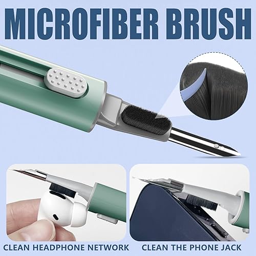 Vista 29 de Inesore Kit de limpieza para Airpods Pro 3 2 1 Series, herramienta de limpieza multifunción para auriculares, auriculares, iPhone, altavoz