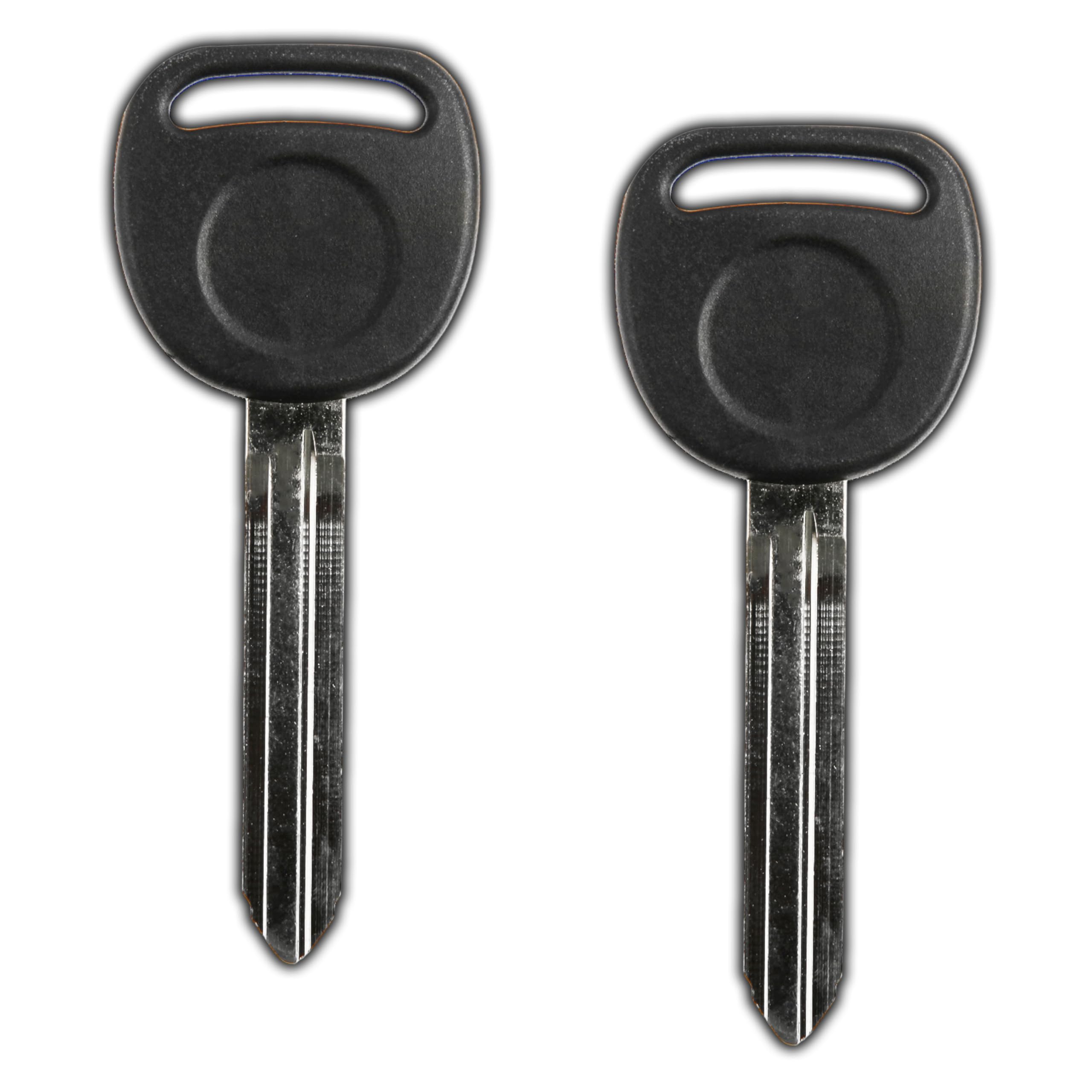 KeylessOption Uncut Blank Ignition Car Key Blade Master Keyblank Plastic Head for B110, B110-P (Pack of 2)