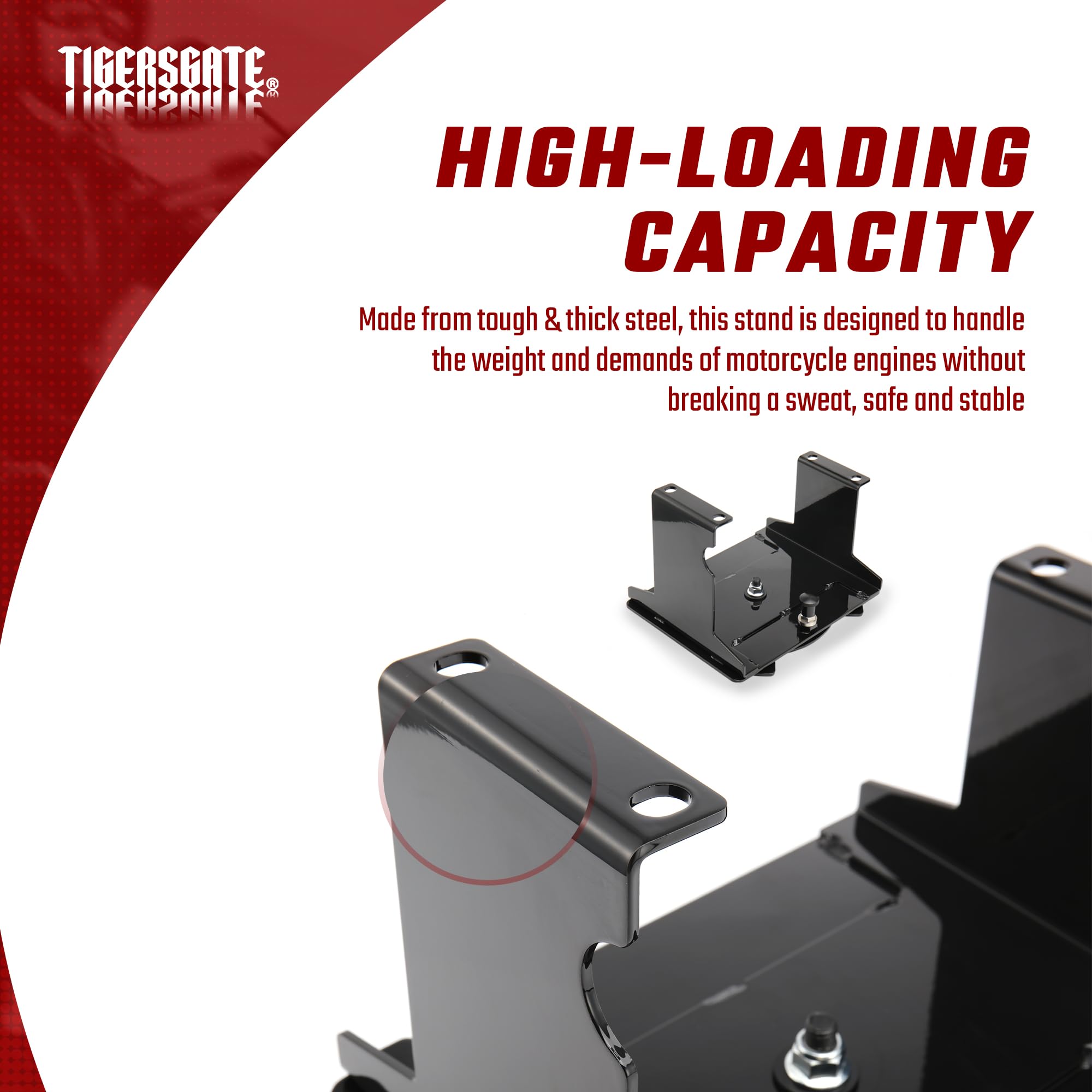 Amazon | TIGERSGATE オートバイエンジンスタンド & 8ポジションロック