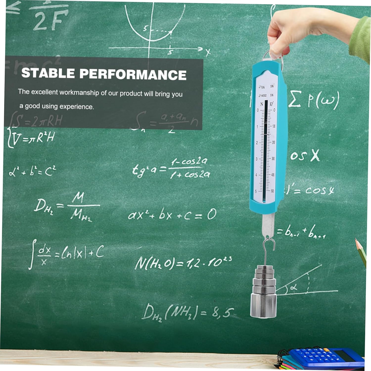 OUNONA Slotted Weight Set with Hook for Physics Experiments Slotted Weights for Balance Testing Accurate Measurement Tools for Middle and High School Science Labs