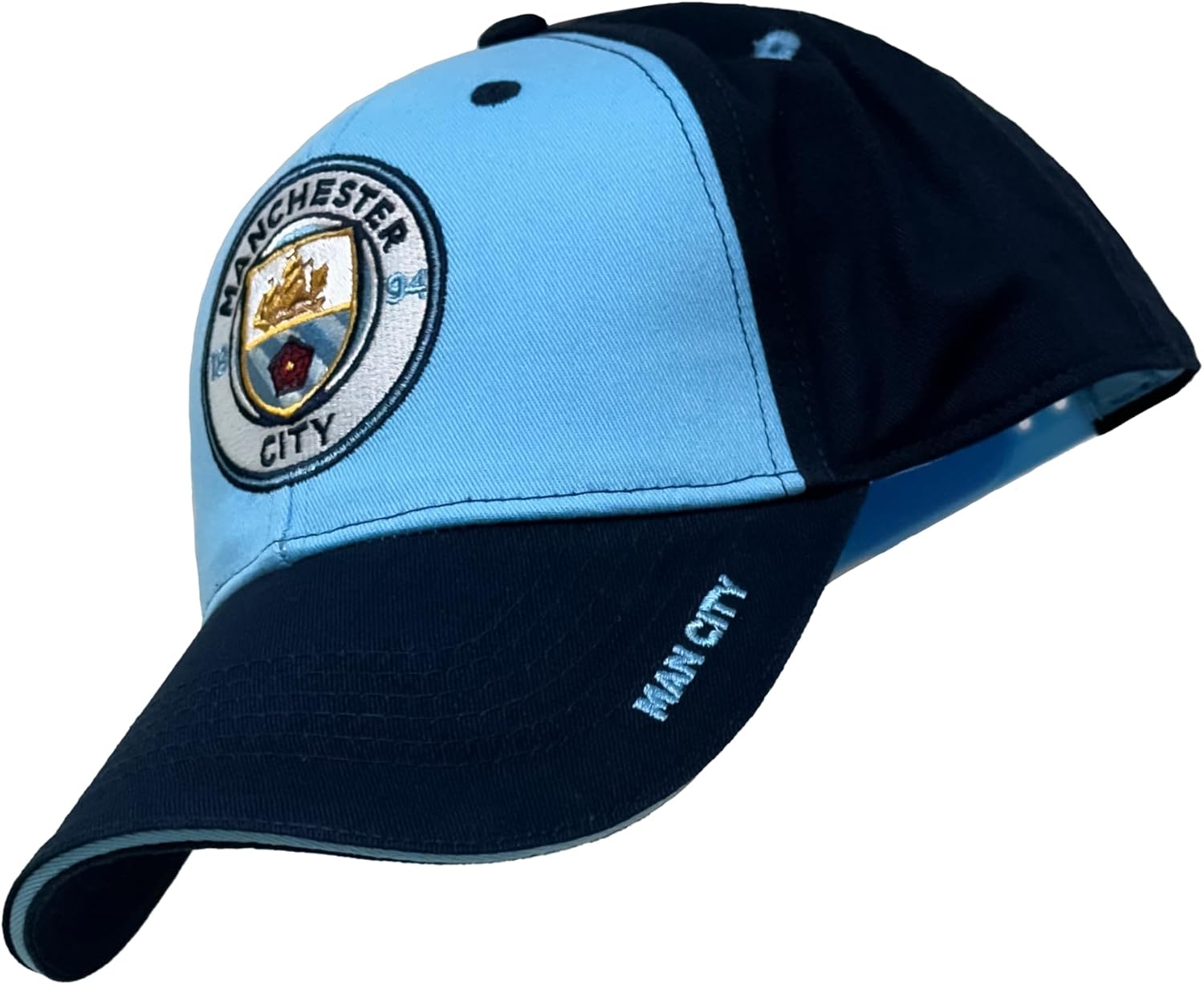 Fan Ink Manchester City Cap, Licensed Man City Adjustable Snap Back Hat/Cap, 1 Cover No Logo - Image 4