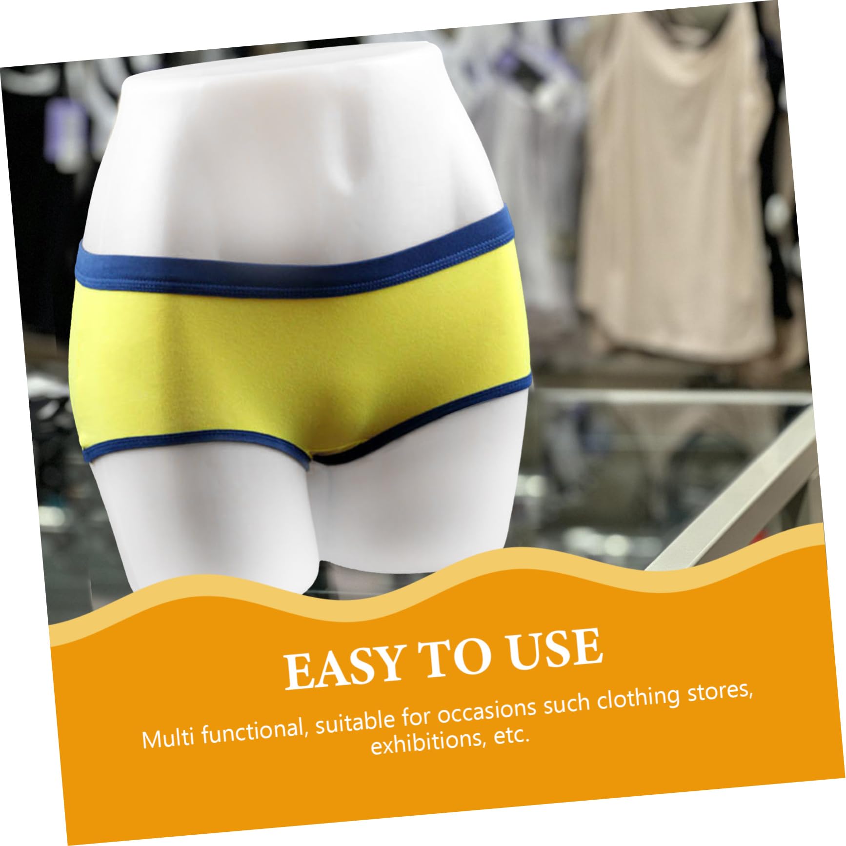 TOPBATHY Mannequin de Hanches Féminines Forme Complète Bas Corps Fesses Modèle Présentoir sous-vêtements Accessoire Vitrine Mannequin Lingerie