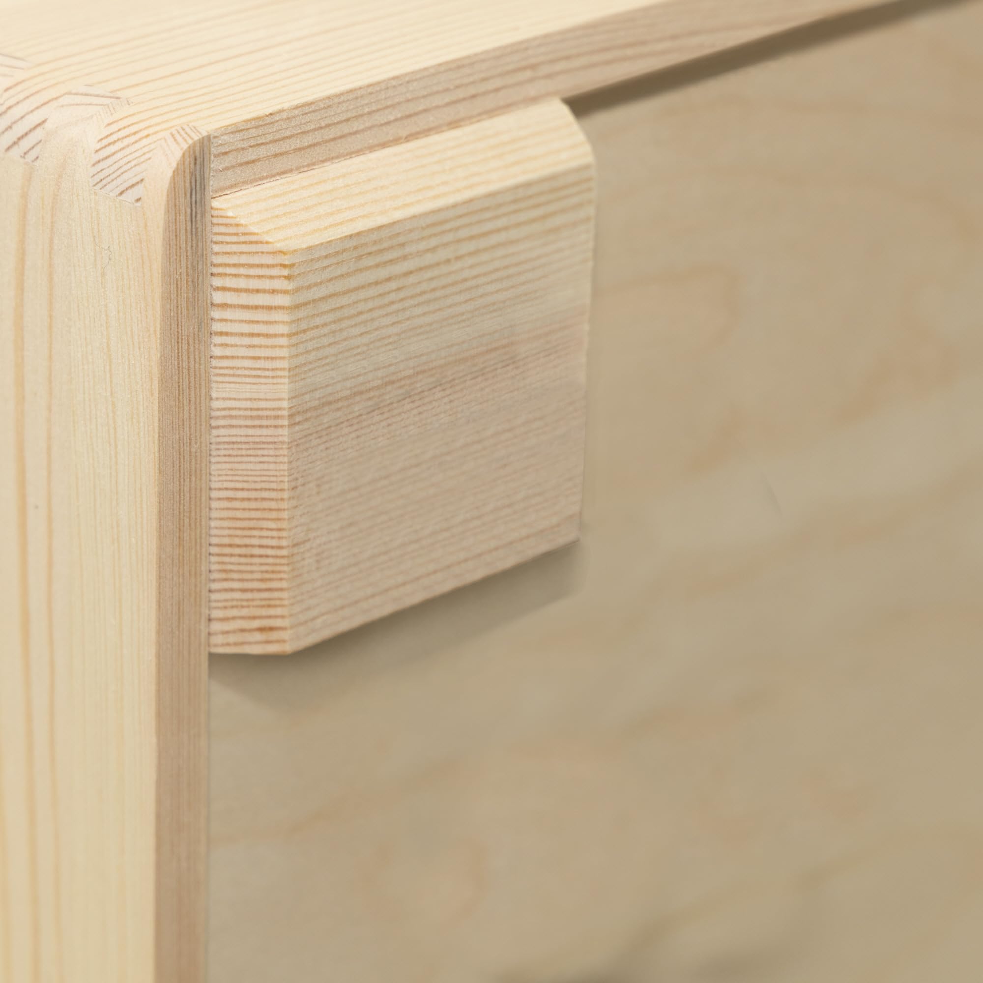 Holzkiste TRIO GR Stapelkisten Set 59 x 40 x 60/66 cm 1 Kiste mit Deckel XL Aufbewahrungsbox (mit Rollen)