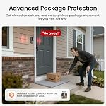 DEKCO Wireless Video Doorbell Camera, 2K Head-to-Toe View (9:16), 170° Wide Angle, Battery Powered Home Security, PIR Motion & AI Human/Package Detection, Voice Changer, Cloud Storage Edition