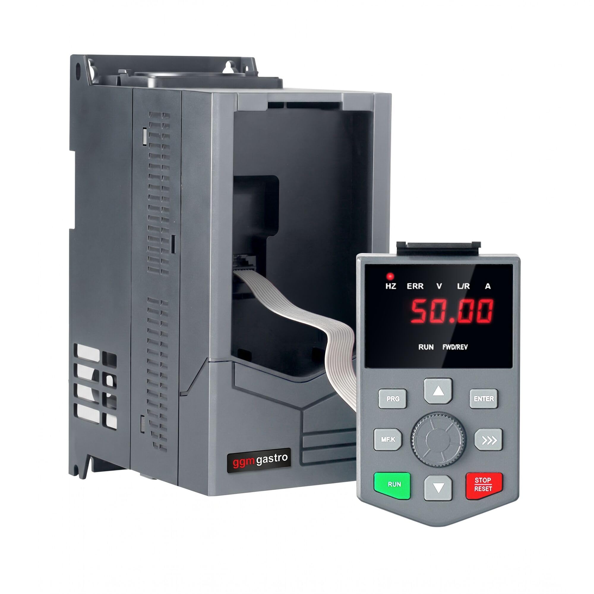 GGM Gastro Frequenzumrichter 1,5 kW 230V | Präzise Drehzahlregelung, konstantes Drehmoment, vielseitige Schnittstellen, integrierter PID-Regler, sofort einsatzbereit
