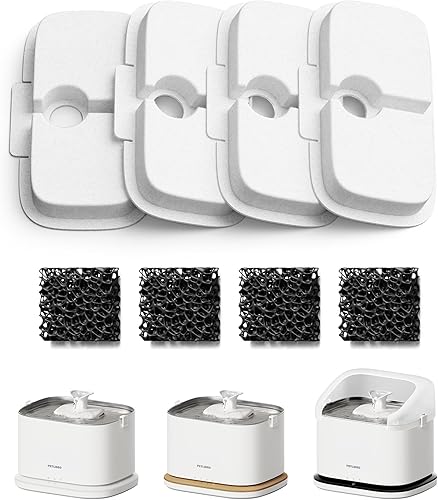 Miniatura 13 de PETLIBRO Fuente de agua para gatos mejorada, fuente inalámbrica para gatos, funciona con pilas, monitoreo de aplicaciones, 3L/101 onzas, Dockstream