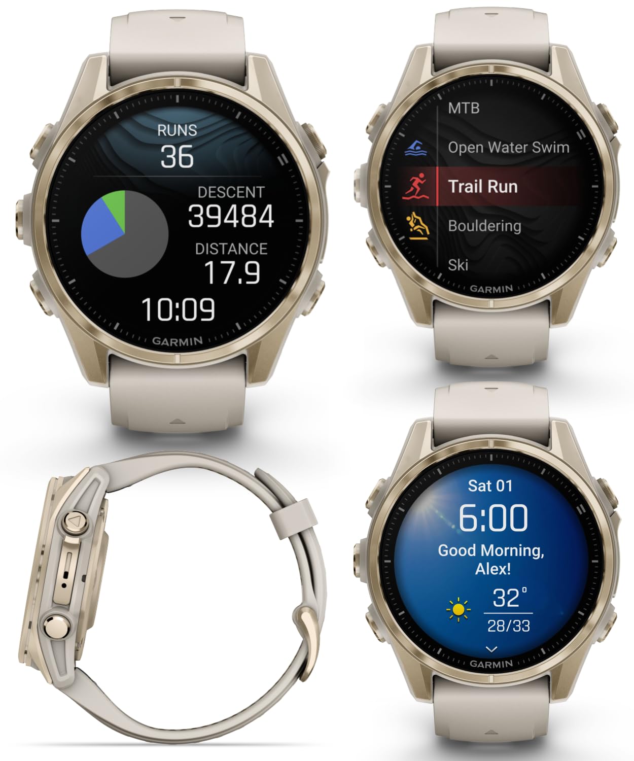 Amazon.com: Wearable4U Garmin Fenix 8 – 43 mm Sapphire, AMOLED